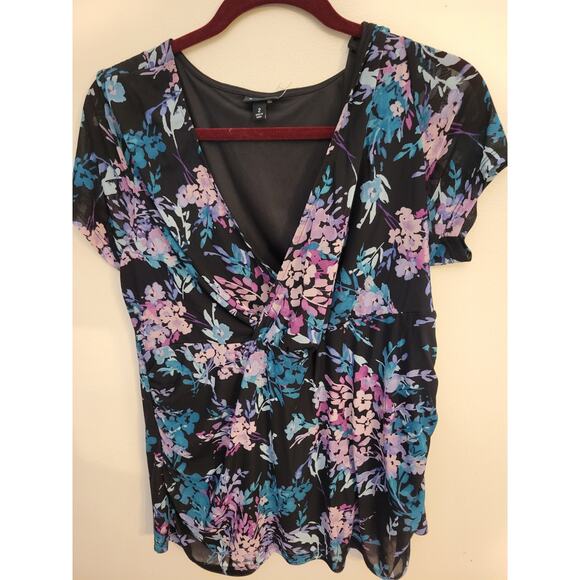 Flowered Blouse over Top  XL - Picture 1 of 5